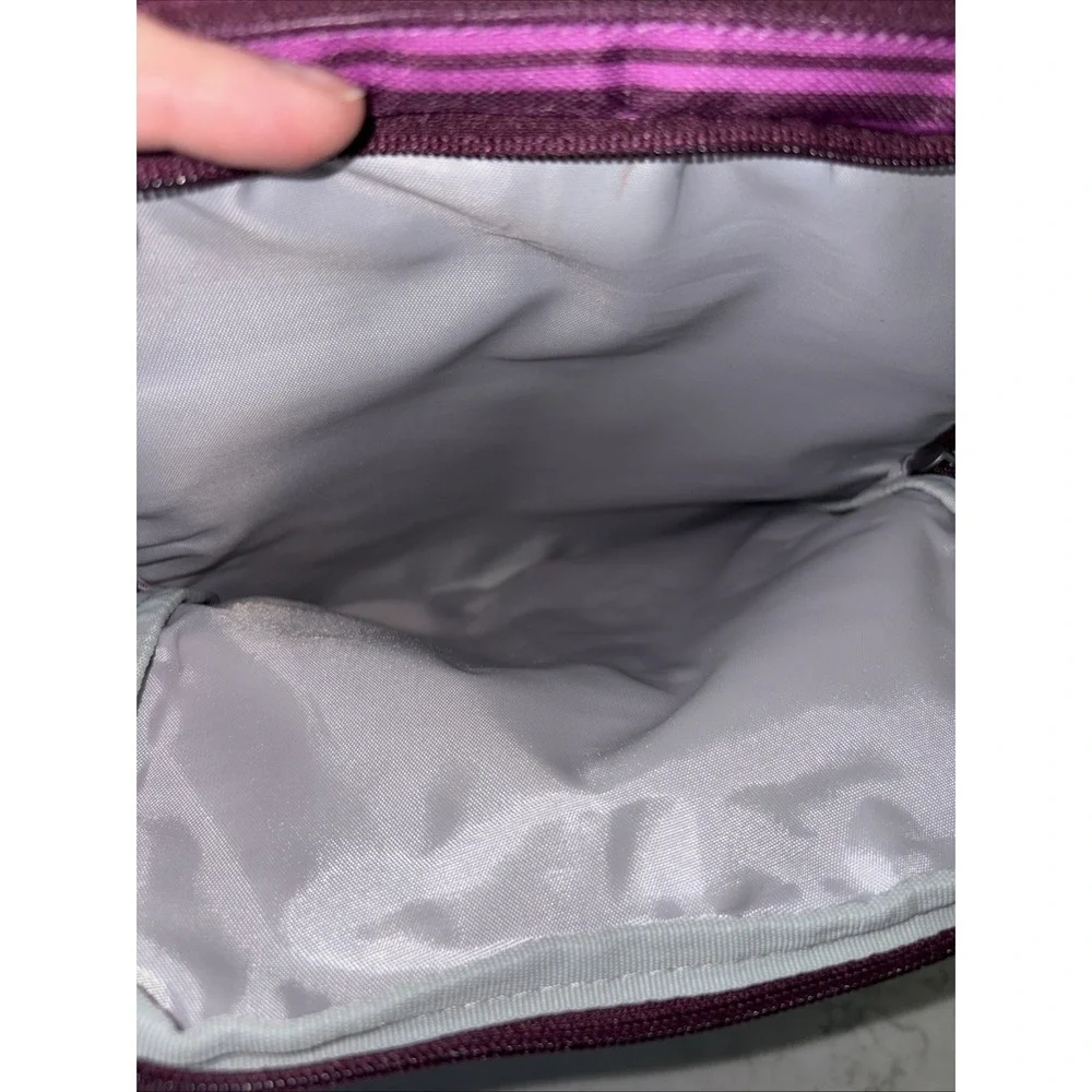 Eddie Bauer Purple Insulated Purse Satchel Lunch Messenger Bag Camping School‎